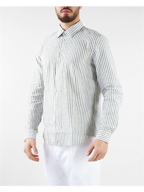 Striped linen shirt Manuel Ritz MANUEL RITZ | Shirt | 3432E600L23339737